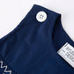Christmas Navy Blue Nativity Smocking Embroidered Baby Boy Romper