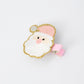 Christmas Pink Santa Girls 2-inch Hair Clip– Pink Girls' Hair Accessory