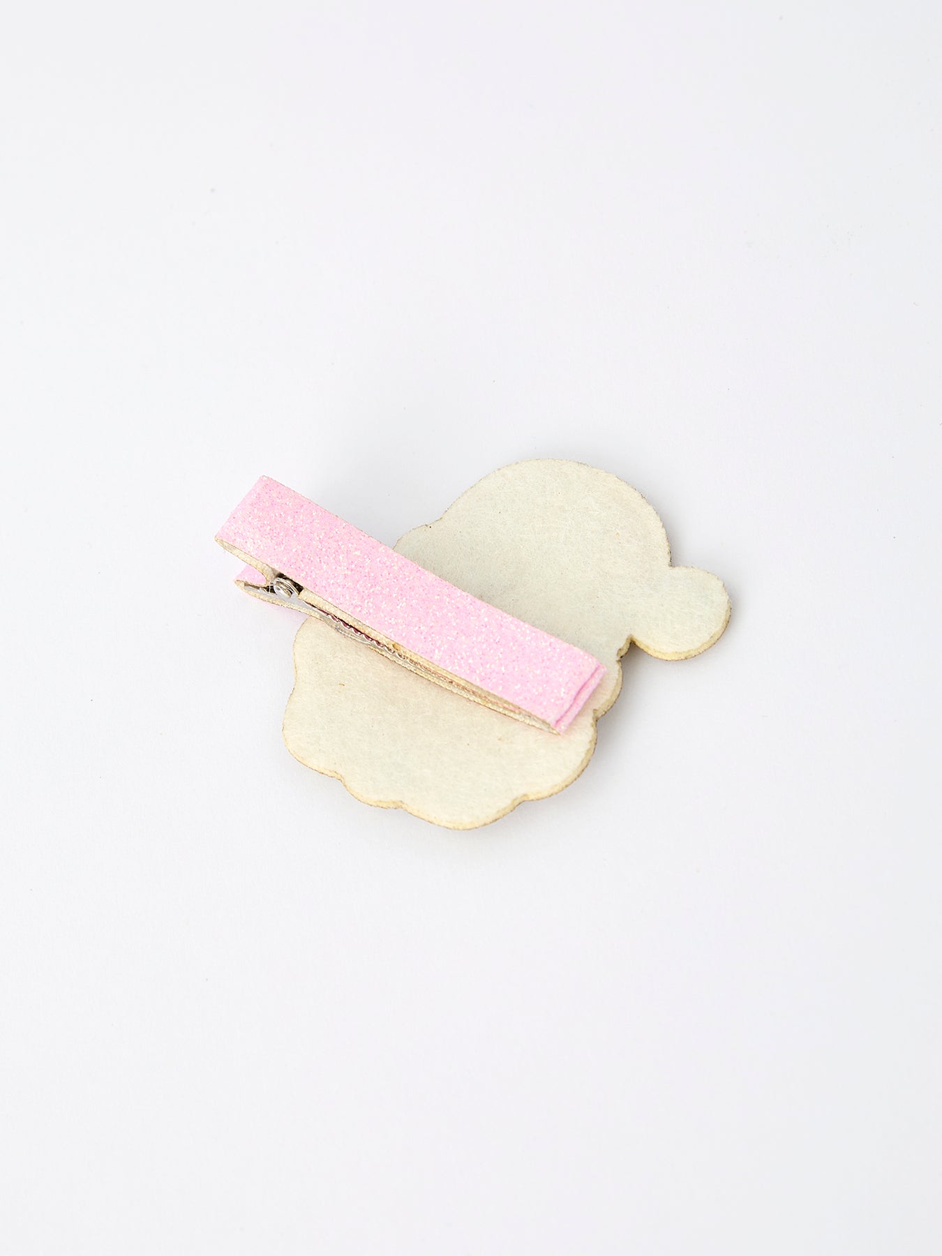 Christmas Pink Santa Girls 2-inch Hair Clip– Pink Girls' Hair Accessory