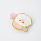 Christmas Pink Santa Girls 2-inch Hair Clip– Pink Girls' Hair Accessory