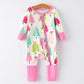 Christmas tree Baby Girls Romper with Long Sleeves