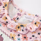 Halloween Thanksgiving Pumpkin Floral Bow Bloomer Set