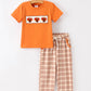 Thanksgiving Turkey Plaid Boys Pants Set
