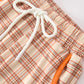 Thanksgiving Turkey Plaid Boys Pants Set