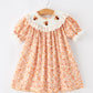 Thanksgiving Turkey Floral Lace Ruffle Girls Dress
