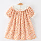 Thanksgiving Turkey Floral Lace Ruffle Girls Dress