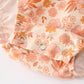 Thanksgiving Turkey Floral Lace Bubble Girls Romper
