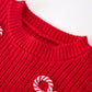 Mom and Me Winter Christmas Red "merry" Pullover Sweater