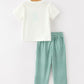 Western Plaid Horse Embroidery Boy Pants Set