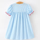 Christmas Santa Bow Plaid Girls Dress