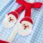 Christmas Santa Bow Plaid Girls Dress