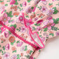 Hot Pink Floral Petals Collar Girl Dress