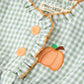 Fall Plaid Baby Girl Outfit Set Pumpkin Applique Ruffle Top Bloomer