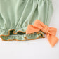 Fall Plaid Baby Girl Outfit Set Pumpkin Applique Ruffle Top Bloomer