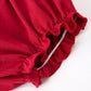 Fall Pumpkin Embroidery Baby Girl Outfit Set Red Bloomer Set