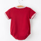 Fall Pumpkin Embroidery Baby Boy Romper