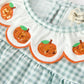 Halloween Thanksgiving Embroidered Pumpkin Girls Bloomer Set