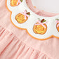 Halloween Pumpkin Embroidered Girls Bloomer Set