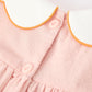 Halloween Pumpkin Applique Girls Puff Sleeve Dress