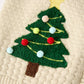Christmas Tree Knit Cardigan Kids Holiday Sweater Button Front