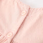 Fall Baby Girl Pink Floral Embroidered Peter Pan Collar Dress