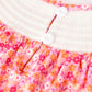 Girls Halloween & Thanksgiving Hot Pink Smocked Twirl Dress