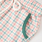 Boys Christmas Embroidered T-Shirt & Plaid Pants Set