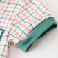 Baby Boy Christmas Embroidered Plaid Jonjon Romper