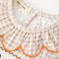 Thanksgiving Smocked Girls Dress Turkey Pumpkin Pie Embroidery