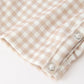 Thanksgiving Boys Gingham Jon Jon Embroidered Romper