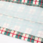 Baby Girl Christmas Plaid Embroidered Dress Wreath Collar