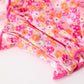 Girls Halloween & Thanksgiving Floral Smocked Bubble Romper