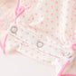 Christmas Smocked Baby Girl Bubble Romper Embroidered Ruffle Collar