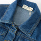 Girls Denim Bow Sleeve Button-Front Jacket
