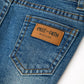 Girls Denim Lace Trim Bell Bottom Jeans
