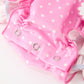 Christmas Baby Girls Santa Bow Peter Pan Collar Romper
