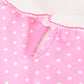 Christmas Baby Girls Santa Bow Peter Pan Collar Romper