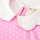 Christmas Girls Santa Bow Peter Pan Collar Dress