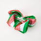 Christmas Red Lace Green Layered Bow Hair Clip 6.3 Inches