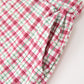 Fall Pumpkin Boys Outfit Set Red Tee Plaid Shorts Set