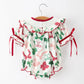 Christmas Baby Girls Holly Jolly Smocked Bubble Romper