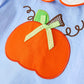 Fall Girls Pumpkin Appliqué Peter Pan Collar Bloomer Set