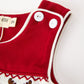 Baby Boys Christmas Reindeer Smocked Red Jonjon
