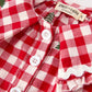 Christmas Tree Embroidered Plaid Girls Ruffle Collar Dress