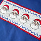 Christmas Santa Boys Blue Long Sleeve Shirt And Red Pants Set