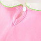 Baby Girls Christmas Pink Bow Christmas Tree Top & Bloomer Set