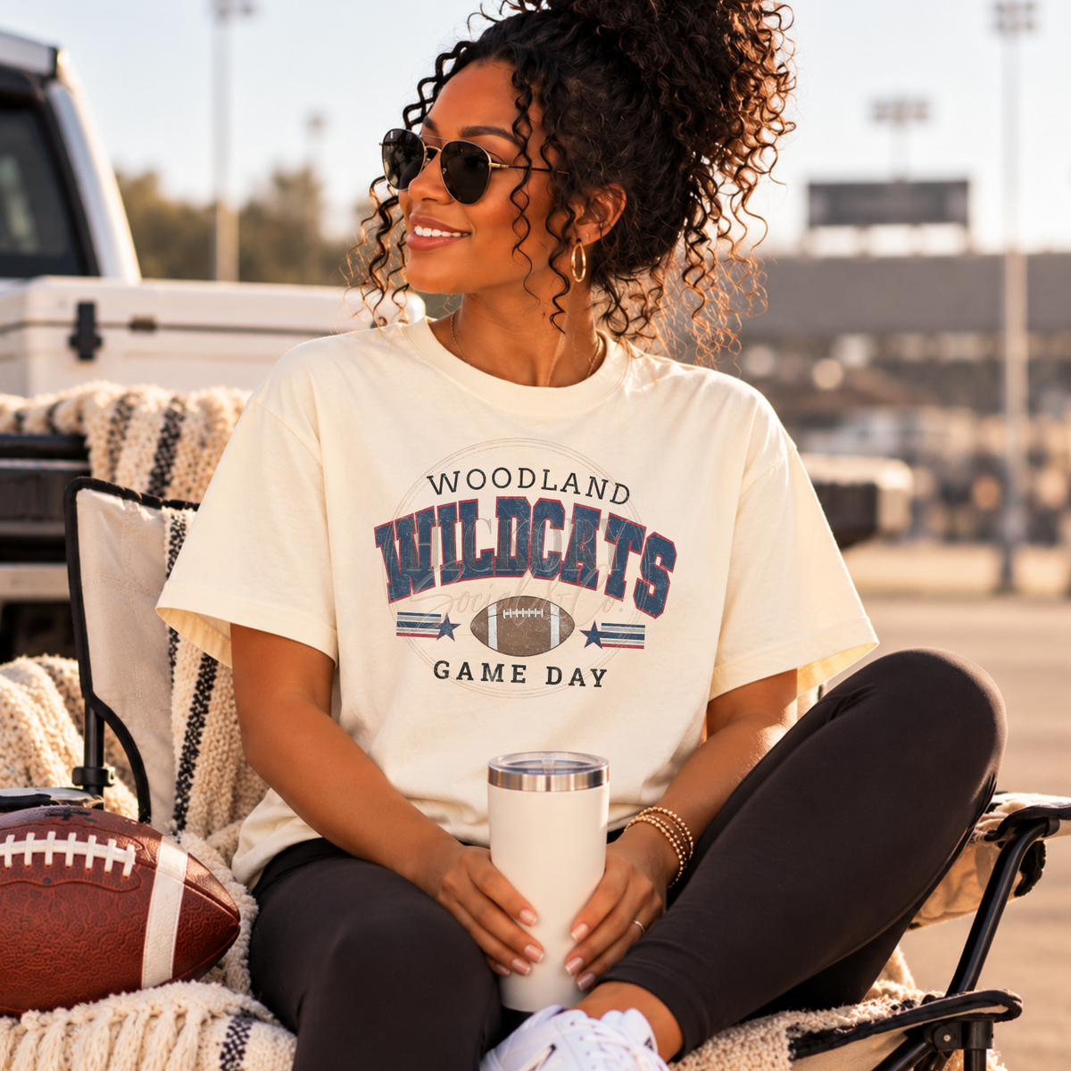Custom School Mascot Shirt | Personalized Football Game Day Tee | Custom Team Colors Shirt | Local High School Football | Comfort Colors