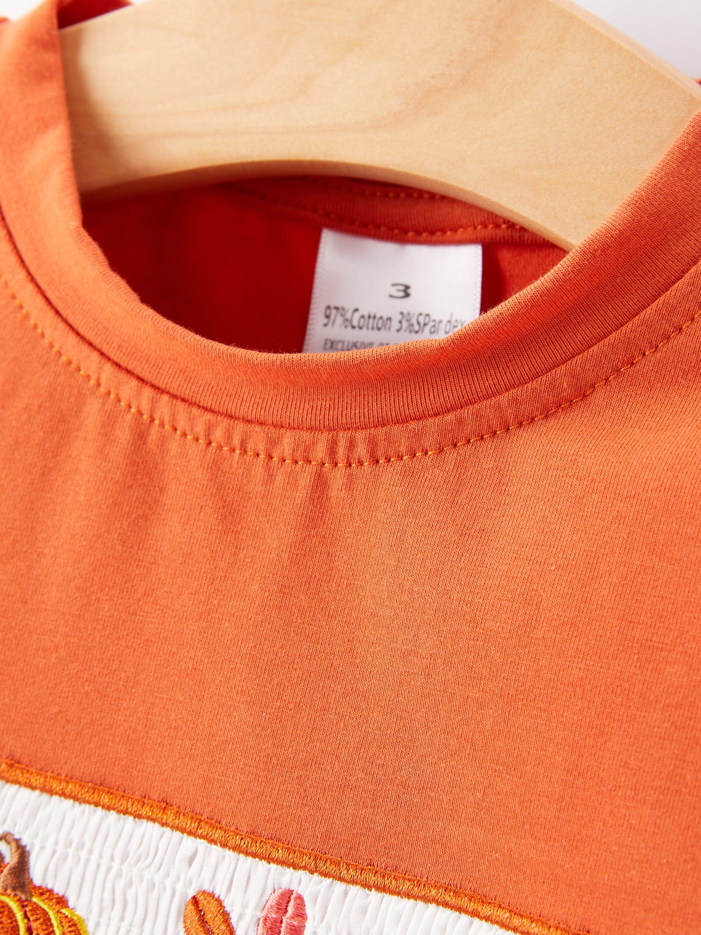 Boys Thanksgiving Smocking Embroidered Plaid Outfit Set