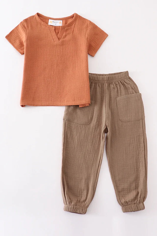 RTS Boys Muslin Pants Set