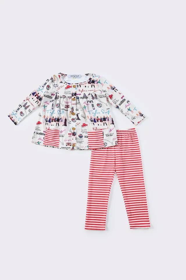 RTS Singer Striped Leggings Set